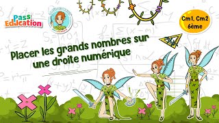 Placer les grands nombres sur une droite numérique  Cm1 Cm2 6ème Fée des Maths Leçon Exercices [upl. by Ecidnarb118]