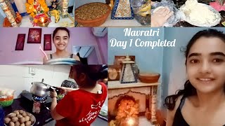 NAVRATRI VLOG  Day 1 Completed  By Radhikasaxena [upl. by Adidnere]