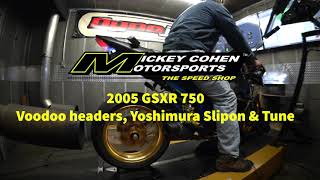 2005 Suzuki GSXR 750 Dyno runs [upl. by Gilford990]