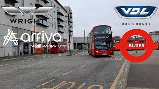 Arriva London 60 from Streatham Station to Old Coulsdon VDL DB300 104m Wright Gemini 2 [upl. by Aryahay590]