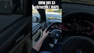 BMW G01 X3 xDrive20i  Acceleration on German Autobahn bmw topspeed [upl. by Ellora]