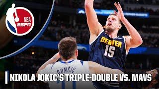 Nikola Jokic DELIVERS a 371815 TRIPLEDOUBLE vs Mavericks ⛏️  NBA on ESPN [upl. by Costa]