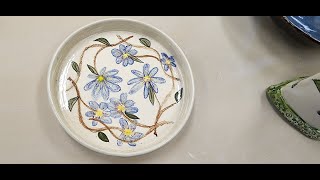 The Secret to Creating a Design Using Underglaze Pencils on Bisqueware [upl. by Ramedlab]