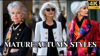 How to style 50 60 70 80 chic elegant Autumn Fashion [upl. by Fi]