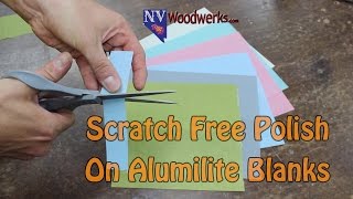 Scratch Free Polish on Alumilite Blanks Epoxy Acrylics PR and Plastic [upl. by Guidotti944]