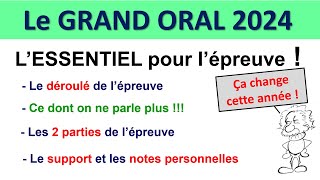 Grand Oral BAC 2024 organisation de lépreuve comment trouver sa question comment tenir 10 minutes [upl. by Boothman]