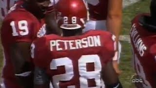 Adrian Peterson rushes for his 1st career NCAA TD  September 4 2004  Oklahoma vs BGSU [upl. by Selway]