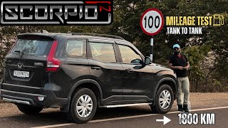 Scorpio n diesel mileage test ScorpioNTrekker [upl. by Airbmac]