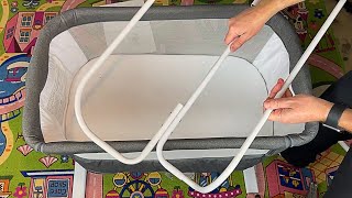 How to Assemble the SYCYH Baby Bassinet Bedside Sleeper [upl. by Aimik]