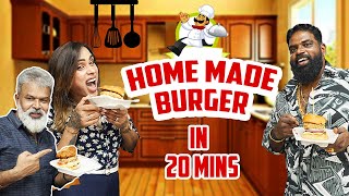 Simple Burger Recipe🍔  Cook with Besant Ravi amp Chef Adrian  Milla Babygal [upl. by Ammamaria]