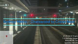 Sydney Metro  Chatswood to Crows Nest [upl. by Shreve557]