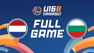 Group Phase  Netherlands v Bulgaria  Full Basketball Game  FIBA U16 Womens EuroBasket 2024 Div B [upl. by Hunter]