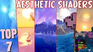 Top 7 ULTRA Shaders for MINECRAFT PE Low  High End Devices 🍃🌸☘️🍁 [upl. by Bock]