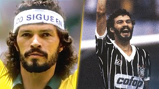 SÓCRATES  Quando o Futebol Vira Arte • Melhores Dribles Passes e Gols [upl. by Ripp]