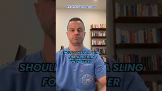 Should I Wear A Sling For Shoulder Instability shoulderinstability shoulderspecialist [upl. by Ynamreg]