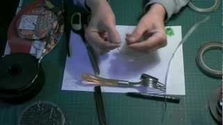 Glass Painting Working With Adhesive Lead Part 1 Making your own Blank Roundle for Glass Painting [upl. by Nitsyrk91]