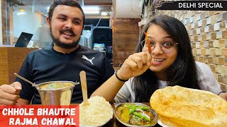 Delhi Food in ahmedabad  Rajma Chawal  Chhole Bhature  Best Veg food In Ahmedabad [upl. by Trinetta]