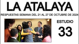 RESPUESTAS DE LA ATALAYA de esta semana [upl. by Dnalel]