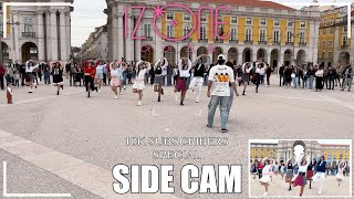 KPOP IN PUBLIC SIDE CAM IZONE 아이즈원 SONG MEDLEY  Dance Cover by HEART GUN from Portugal [upl. by Myles571]