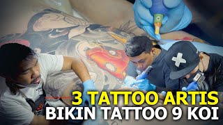 BUTUH 3 TATTOO ARTIST BIAR SELESAI  Hendric Shinigami [upl. by Accebar]