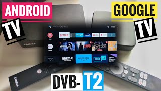 AndroidTV 💥 GoogleTV Box ✅ DVB T2 👍 [upl. by Kiryt]