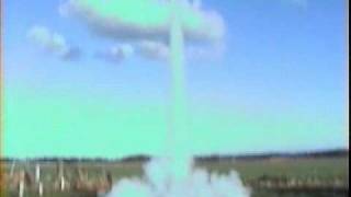 Model rocket explodes in mid air [upl. by Dumah]