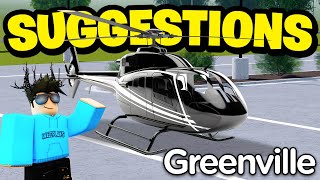 Reviewing INSANE Update Suggestions In Greenville ROBLOX [upl. by Wandis921]