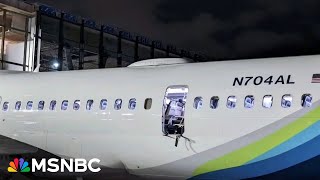 See plane passengers watch as door blows off midair [upl. by Nnylyram]