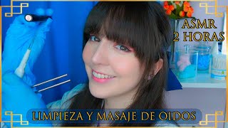 ⭐ASMR 2 Horas de Limpieza y Masaje de Oídos✨ Relájate Conmigo y Duerme [upl. by Marven995]