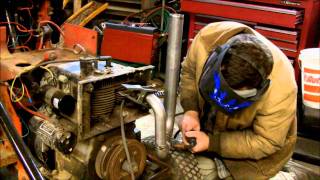 Stacking the Massey  Massey Ferguson Garden Tractor Exhaust Stack [upl. by Mushro245]