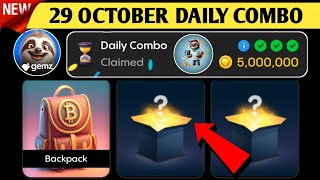 Gemz Daily Combo 29 October  Gemz Daily Code 29 October  Daily Combo Today [upl. by Raffaello]