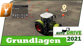 🚜 Auto Drive Grundlagen für Anfänger  Schritt für Schritt zum AutoDrive 2021 Profi  LS19 Mod [upl. by Ttezil]