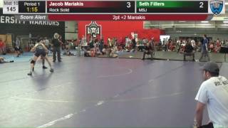 2077 Junior Men 145 Jacob Mariakis Rock Solid vs Seth Fillers MSJ 4138152104 [upl. by Assehc]