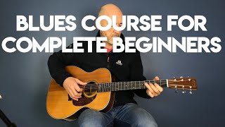 How to play Acoustic Blues Guitar  Beginners Lesson Part 1 [upl. by Burkley]