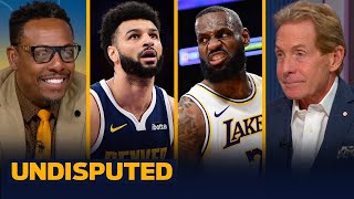 Lakers avoid sweep vs Nuggets LeBron amp AD dominate Murray questionable for GM 5  NBA  UNDISPUTED [upl. by Moe]