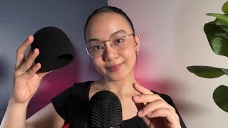 ASMR Sponge Cover Triggers fast mic pumping w mouthsounds amp scratching [upl. by Elson564]