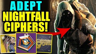 Destiny 2 WOW ADEPT NIGHTFALL CIPHERS FOR SALE  Xur Review Sept 13  16 [upl. by Jamaal]