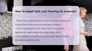 How To Install Click Lock Flooring On Concrete  CountyOfficeorg [upl. by Micheal]