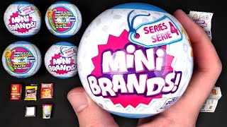 Opening and Reviewing Mini Brands Series 4 [upl. by Bachman]