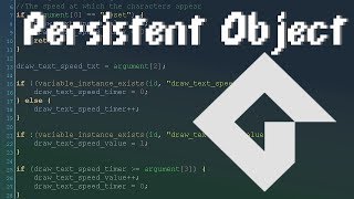 GameMaker Studio 2 Persistent Object Tutorial [upl. by Spiegelman]