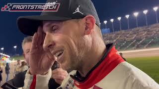 Denny Hamlin Reacts To Kansas Finish And His Race [upl. by Aleakim463]