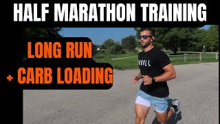 Half Marathon Training Long Run  How I Carb Up [upl. by Haek]