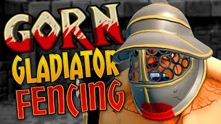 FENCING FOR GLADIATOR HEARTS  Big Update  Gorn VR Funny Moments 4 [upl. by Adnilg]