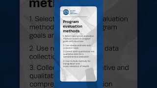 Program evaluation methods [upl. by Deuno135]