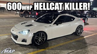 600whp Turbo Subaru BRZ  2800lb Hellcat Killer [upl. by Hermes]