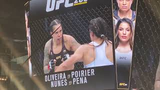 UFC 269 Julianna Peña beats Amanda Nunes Crowd Reaction [upl. by Kerekes]