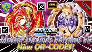 New Forneus F5 Master Devolos D5 QRCodes  Beyblade [upl. by Joann]