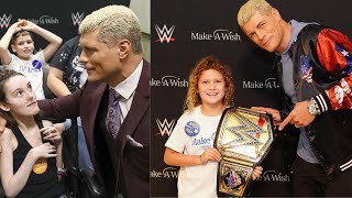 WWE Superstars Cody Rhodes Grant many Wishes in Month of September 2024 [upl. by Golub]