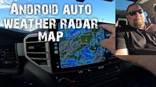 Android auto weather radar map [upl. by Notsla]