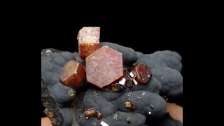 186765558904 VANADINITE on CORONADITE  Morocco AntiAtlas Mts Taouz blackorion666 [upl. by Burleigh]